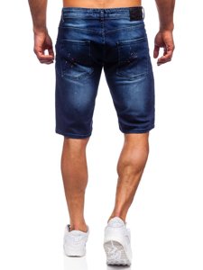 Pantalón corto vaquero para hombre color azul oscuro Bolf R3001