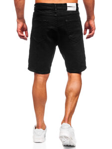 Pantalón corto vaquero para hombre negro Bolf 0624