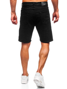 Pantalón corto vaquero para hombre negro Bolf 0628