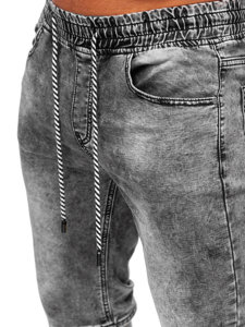 Pantalón corto vaquero para hombre negro Bolf KR1551