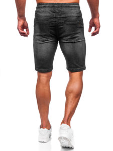 Pantalón corto vaquero para hombre negro Bolf MP0276N