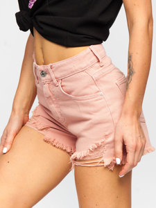 Pantalón corto vaquero para mujer rosa Bolf A63