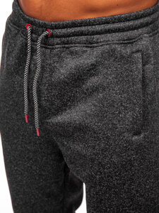 Pantalón de chándal forrado para hombre grafito Bolf Q1105