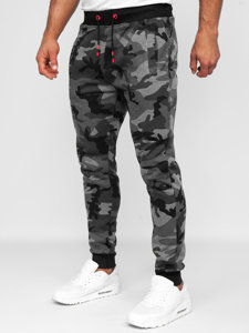 Pantalón de chándal para hombre camuflaje y grafito Bolf KZ15B