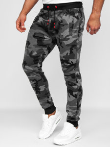 Pantalón de chándal para hombre camuflaje y grafito Bolf KZ15B