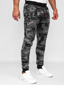 Pantalón de chándal para hombre camuflaje y grafito Bolf KZ15B