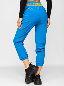 Pantalón de chándal para mujer azul Bolf H1007A