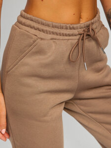 Pantalón de chándal para mujer beige Bolf BL32