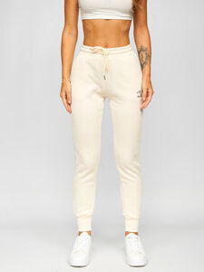 Pantalón de chándal para mujer beige Bolf F23350