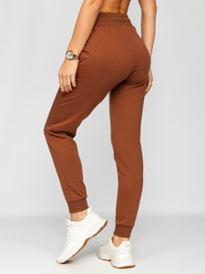 Pantalón de chándal para mujer chocolate Bolf VE32