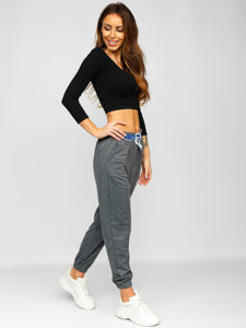 Pantalón de chándal para mujer grafito Bolf YY31NM