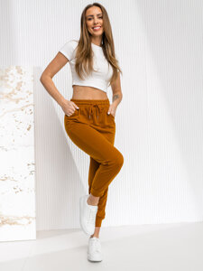 Pantalón de chándal para mujer marrón Bolf YY27NM