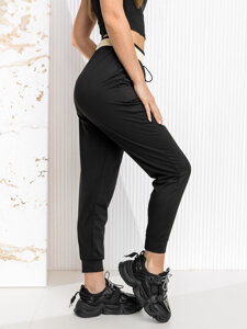 Pantalón de chándal para mujer negro Bolf YY30NM