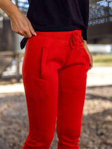 Pantalón de chándal para mujer rojo claro Bolf CK-01B