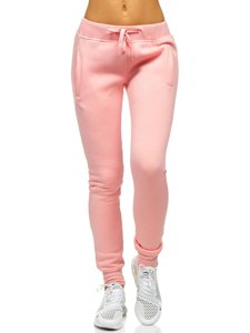 Pantalón de chándal para mujer rosa claro Bolf CK-01-38B