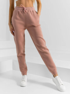 Pantalón de chándal para mujer rosa pastel y rosa Bolf HL540