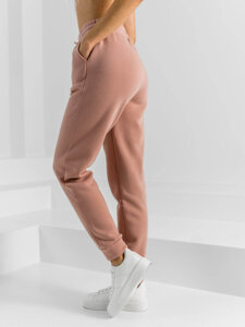 Pantalón de chándal para mujer rosa pastel y rosa Bolf HL540