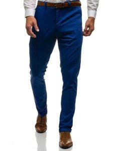 Pantalón de etiqueta para hombre azul Bolf 4326