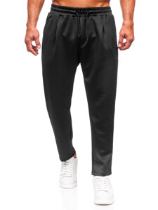 Pantalón de tela para hombre negro Bolf 6174