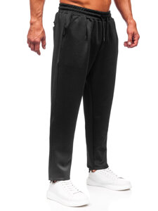 Pantalón de tela para hombre negro Bolf 6174