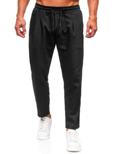 Pantalón de tela para hombre negro Bolf 6193