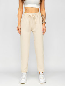 Pantalón de tela para mujer beige Bolf W7325