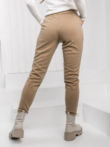 Pantalón de tela para mujer marrón Bolf 57612