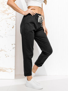 Pantalón de tela para mujer negro Bolf W7832