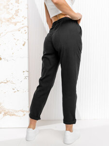 Pantalón de tela para mujer negro Bolf W7832