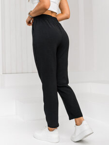 Pantalón de tela para mujer negro Bolf W7920