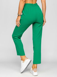 Pantalón de tela para mujer verde Bolf W7325