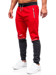 Pantalón deportivo con impresión para hombre rojo Bolf AM85