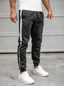 Pantalón deportivo estampado para hombre negro y verde de Bolf AM125B