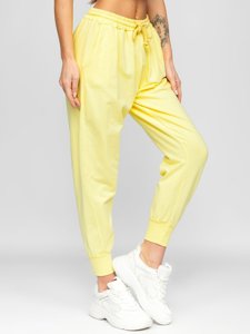 Pantalón deportivo para mujer color amarlllo Denley 0011