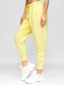 Pantalón deportivo para mujer color amarlllo Denley 0011