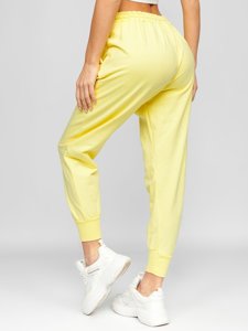 Pantalón deportivo para mujer color amarlllo Denley 0011