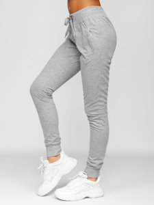 Pantalón deportivo para mujer gris Bolf CK-01