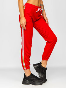 Pantalón deportivo para mujer rojo Bolf YW01020B