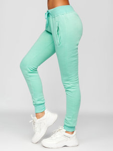 Pantalón deportivo para mujer verde menta Bolf CK-01