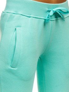 Pantalón deportivo para mujer verde menta Bolf CK-01