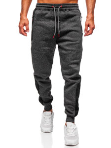 Pantalón forrado de chándal jogger para hombre grafito Bolf Q1100