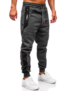 Pantalón forrado de chándal jogger para hombre grafito Bolf Q1100