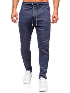 Pantalón forrado de chándal para hombre azul oscuro Bolf Q1081