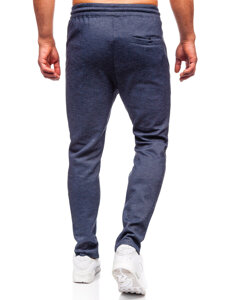 Pantalón forrado de chándal para hombre azul oscuro Bolf Q1081