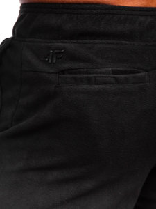 Pantalón forro polar de chándal jogger para hombre negro 4F SPMD014