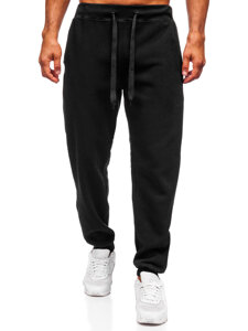 Pantalón grueso de chándal jogger para hombre negro Bolf MS002