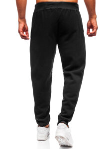 Pantalón grueso de chándal jogger para hombre negro Bolf MS002