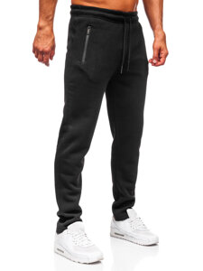 Pantalón grueso de chándal para hombre negro Bolf JX6212