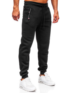 Pantalón grueso de chándal para hombre negro Bolf JX6217