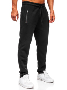 Pantalón grueso de chándal para hombre negro Bolf JX6278